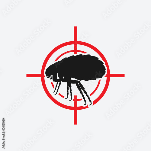 flea icon red target