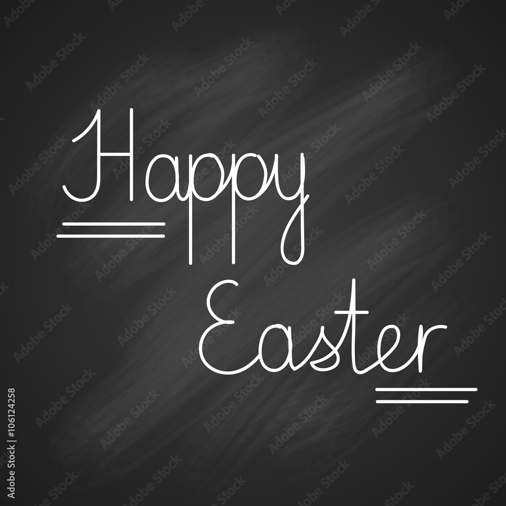 Obraz premium Happy Easter Holiday Sketch Greeting Card Banner 