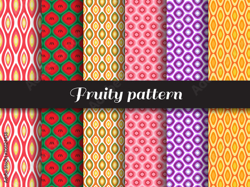 fruity pattern 6 style is Strawberry,Watermelon, pineapple, pomegranate, grapes, oranges