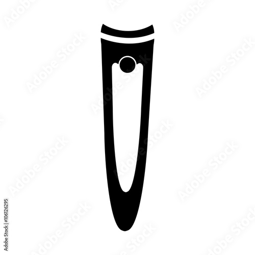 manicure nippers simple black icon