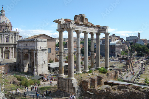 the preserved remains of the Roman Forum