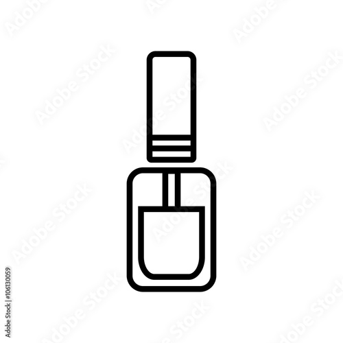 nail polish thin line icon