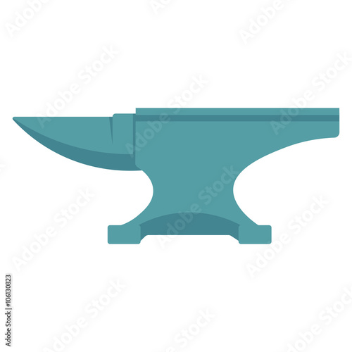Anvil vector illustration. Anvil on white background. Anvil isolated vector.
