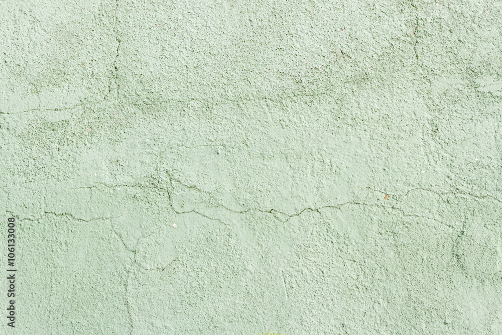 Obraz premium Concrete wall painted green