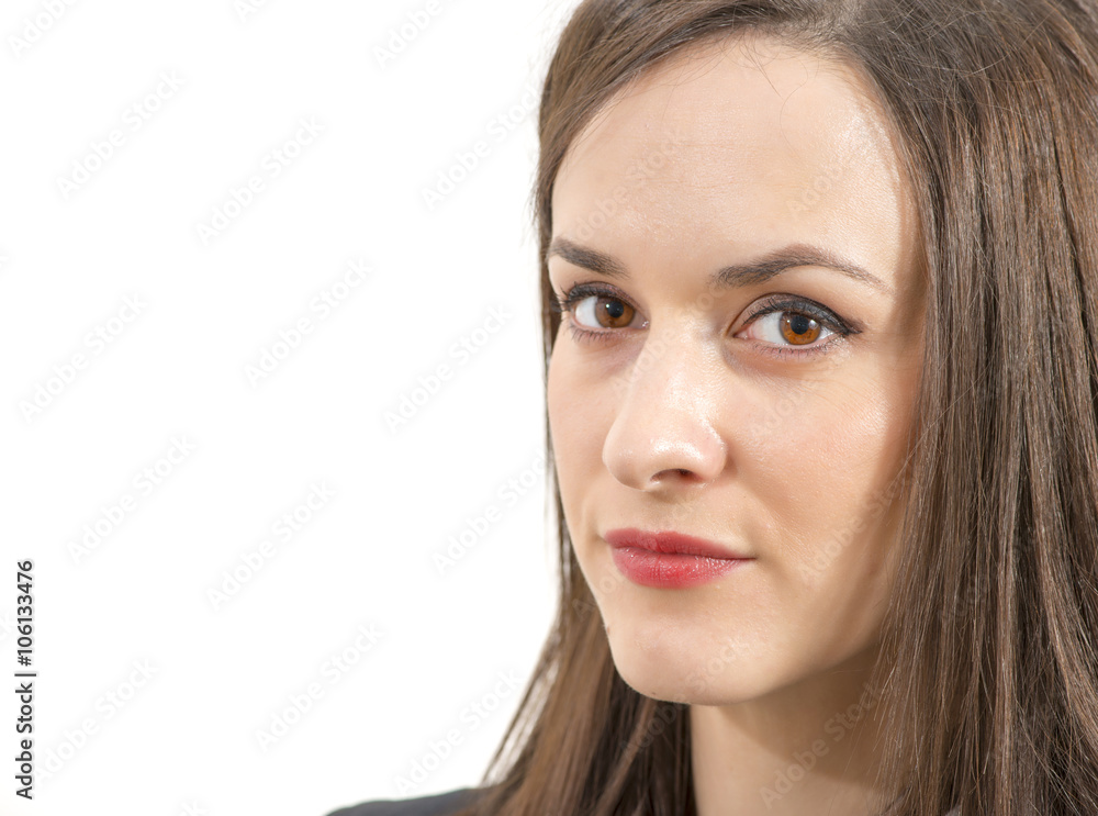 Portrait of a beautiful businesswoman isolated Portrait of a beautiful businesswoman isolated