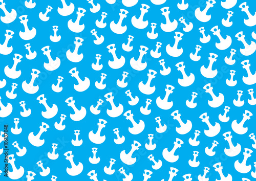 Pattern Abstract Anchor on Blue Background, Texture, Vector