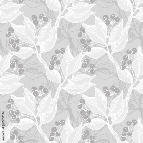 Seamless Pattern with Berries