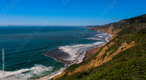 Canvas Print Alamere Falls in Point Reyes National Seashore