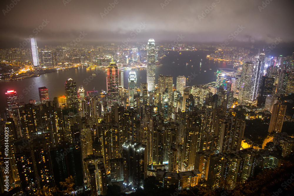 Fototapeta premium Hong Kong at night