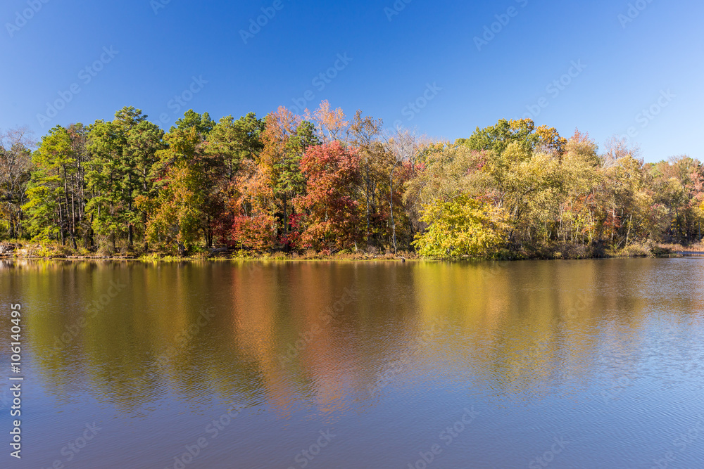 Arkansas fall landscape, Petit Jean state park.