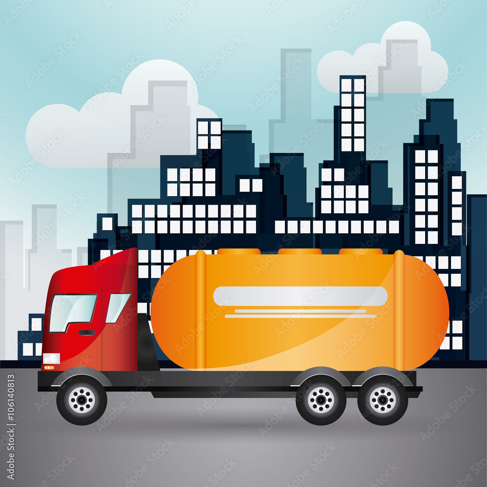 Naklejka premium Truck icon design