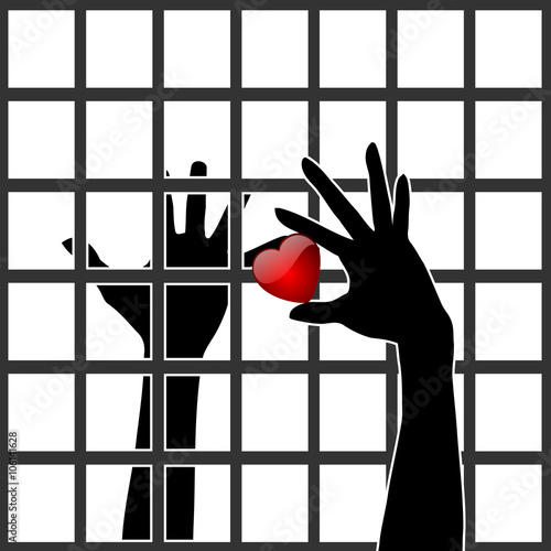 Photography Love behind bars