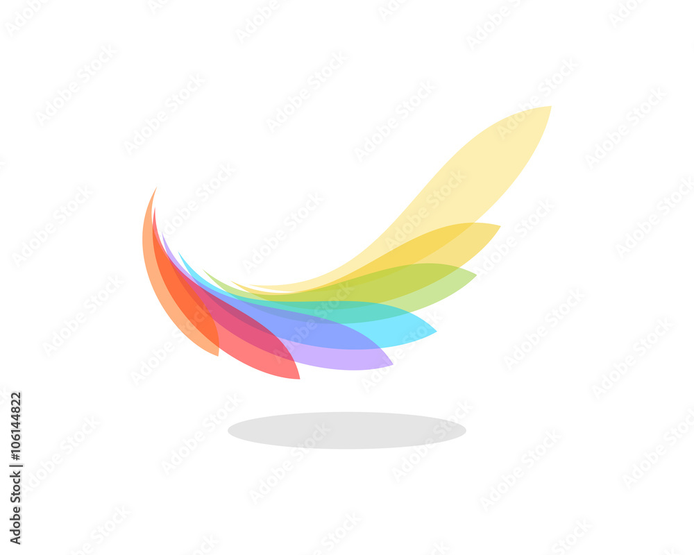 Obraz premium Feather Rainbow