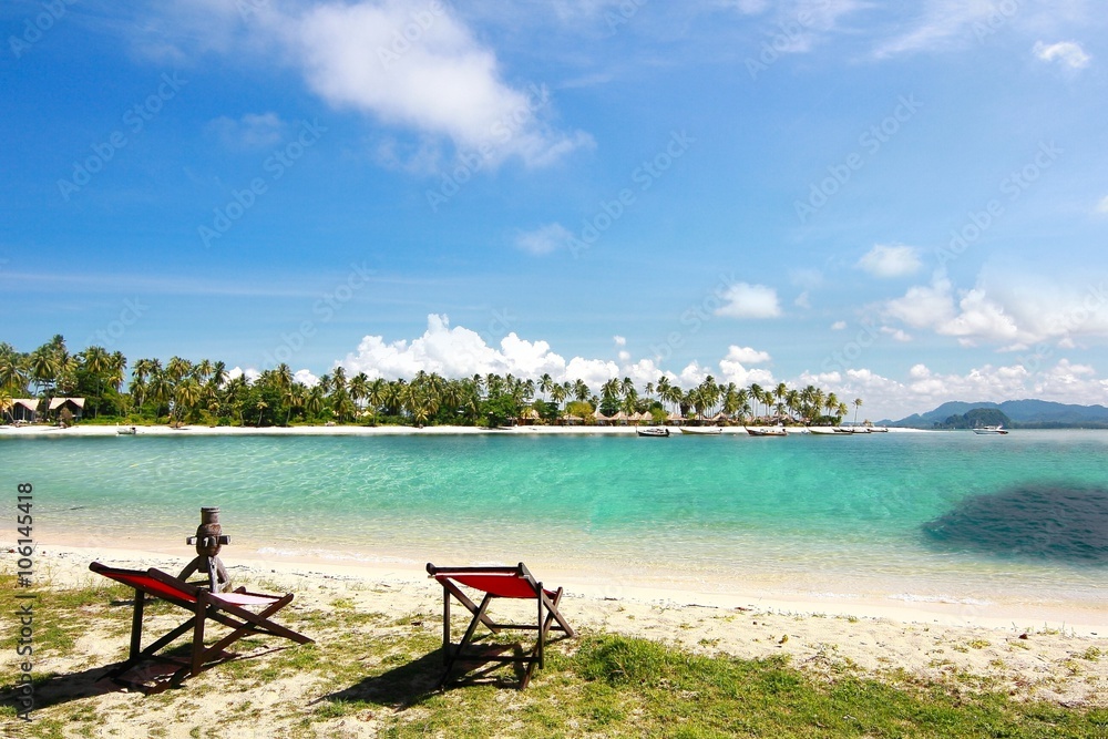 The paradise island in Trang Province , Thailand The paradise island in Trang Province , Thailand