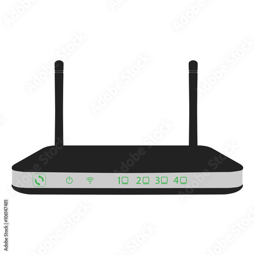 Realistic router vector