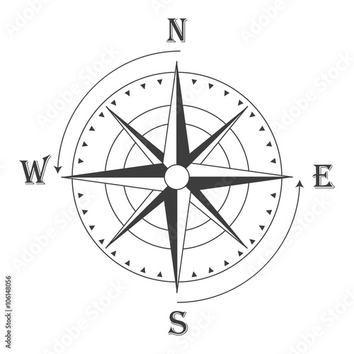 Wind rose vector