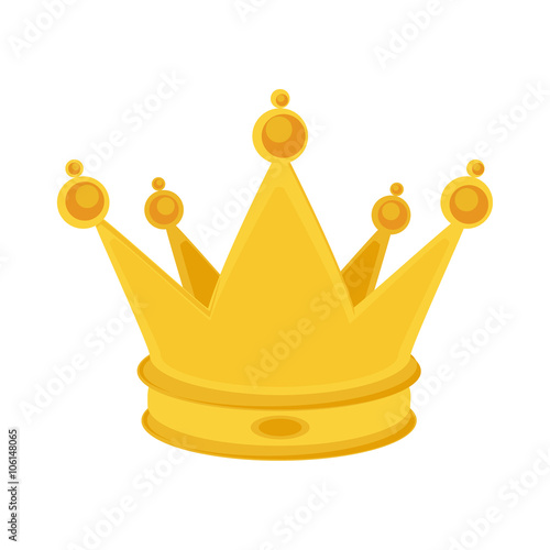 Golden crown vector