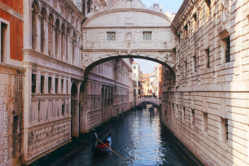 In the center of Venice, Bridge of Sighs photo