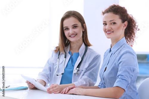 Doctor and patient in office