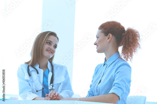 Doctor and patient in office