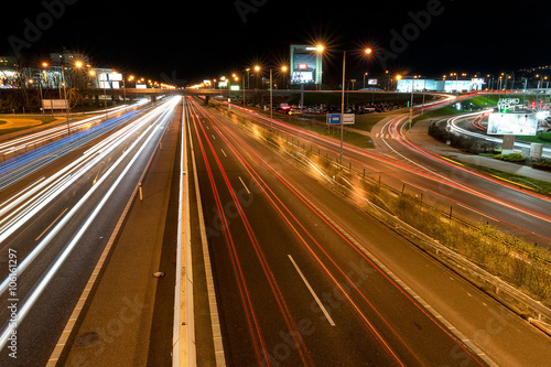 Car light trails