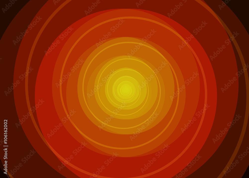 Fototapeta premium Vector red spiral background