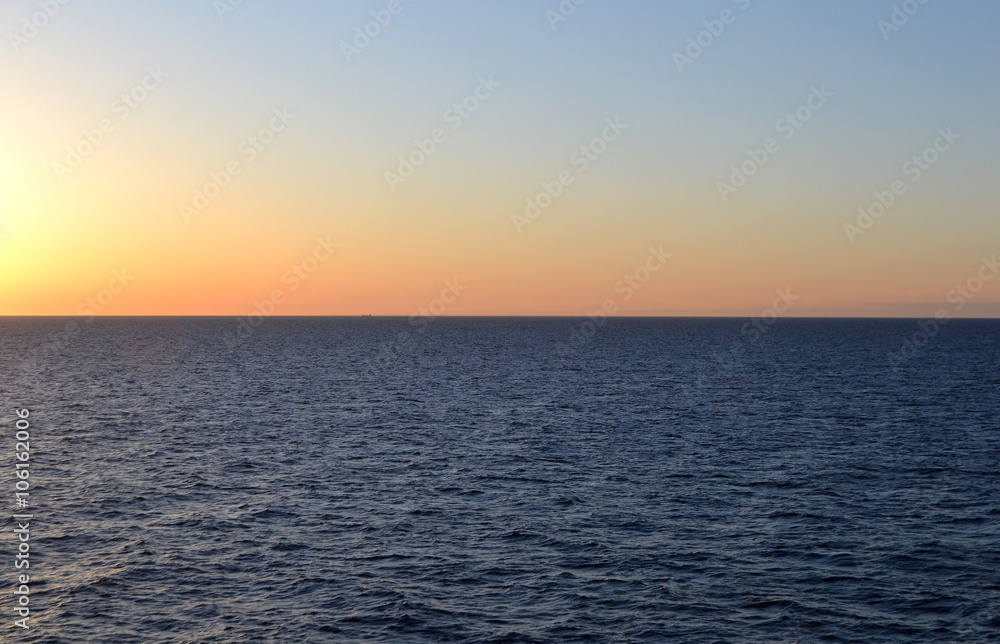 Fototapeta premium Sunset on the Baltic Sea.