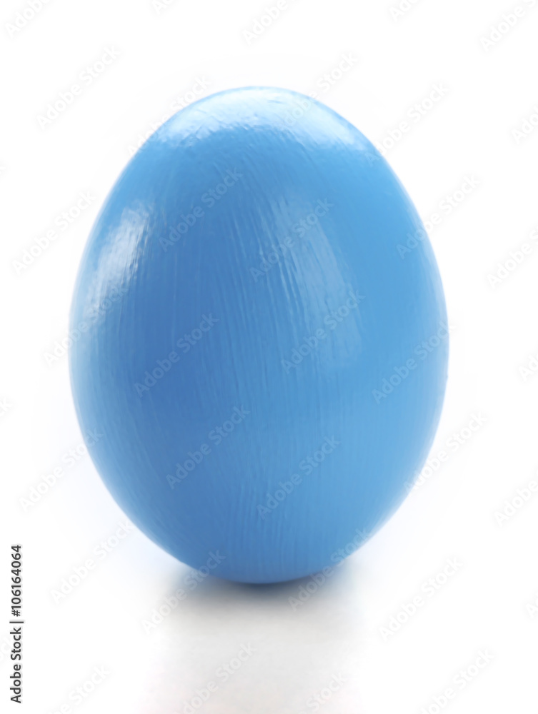 Blue Easter egg isolated on white Blue Easter egg isolated on white