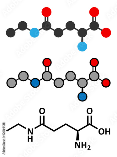 Theanine herbal molecule. Constituent of tea.
