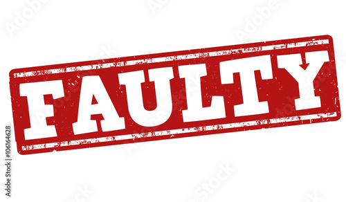 Faulty stamp