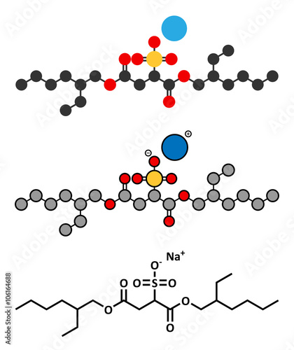 Docusate sodium (dioctyl sodium sulfosuccinate) stool softener