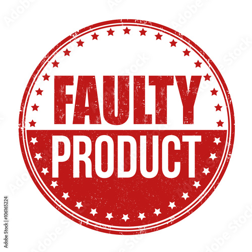 Faulty product stamp