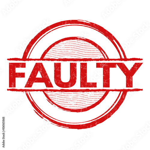 Faulty stamp