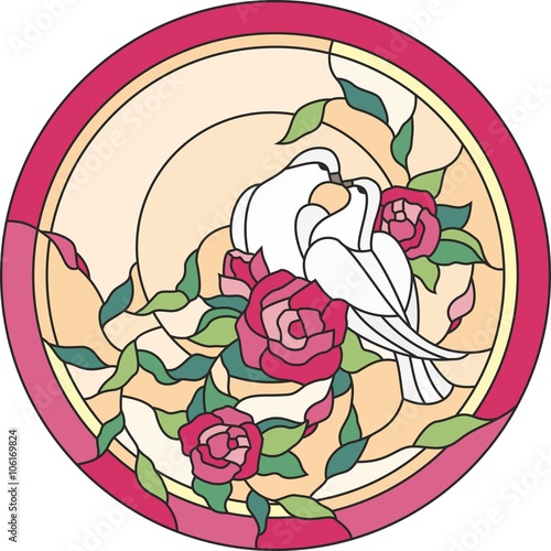 stained glass window dov