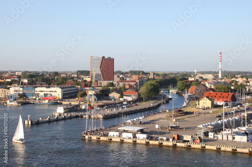 Klaipeda, ville en bord de mer en Lituanie photo