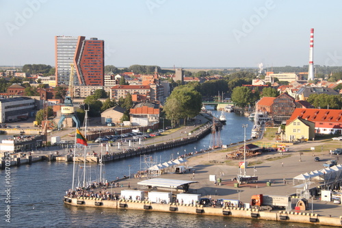 Klaipeda, ville en bord de mer en Lituanie photo