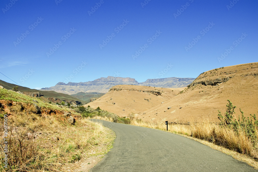 Road Countryside Scenic road highway over rural hills countrysid