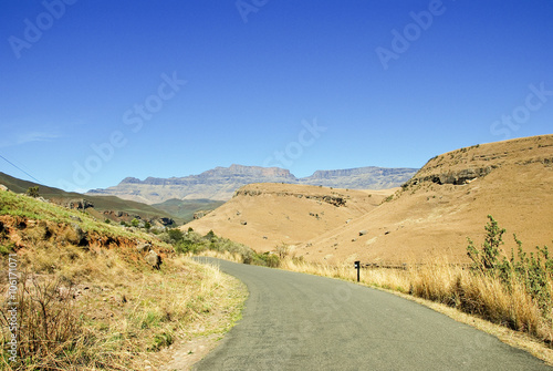 Road Countryside Scenic road highway over rural hills countrysid