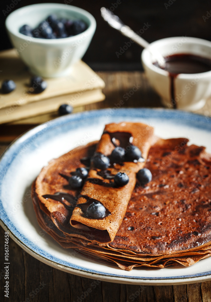 Chocolate crepes Chocolate crepes