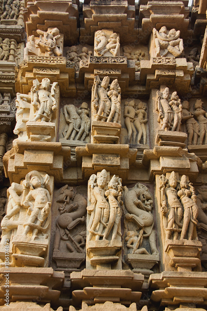 Wall Sculptures at Khajuraho