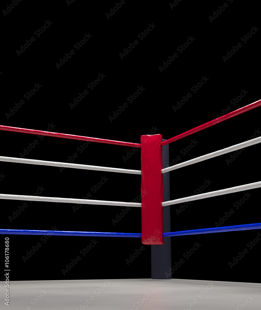 red corner boxing ring background 3d render Stock Illustration | Adobe Stock