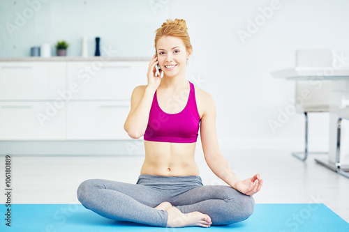 Fototapeta Naklejka Na Ścianę i Meble -  Practicing yoga