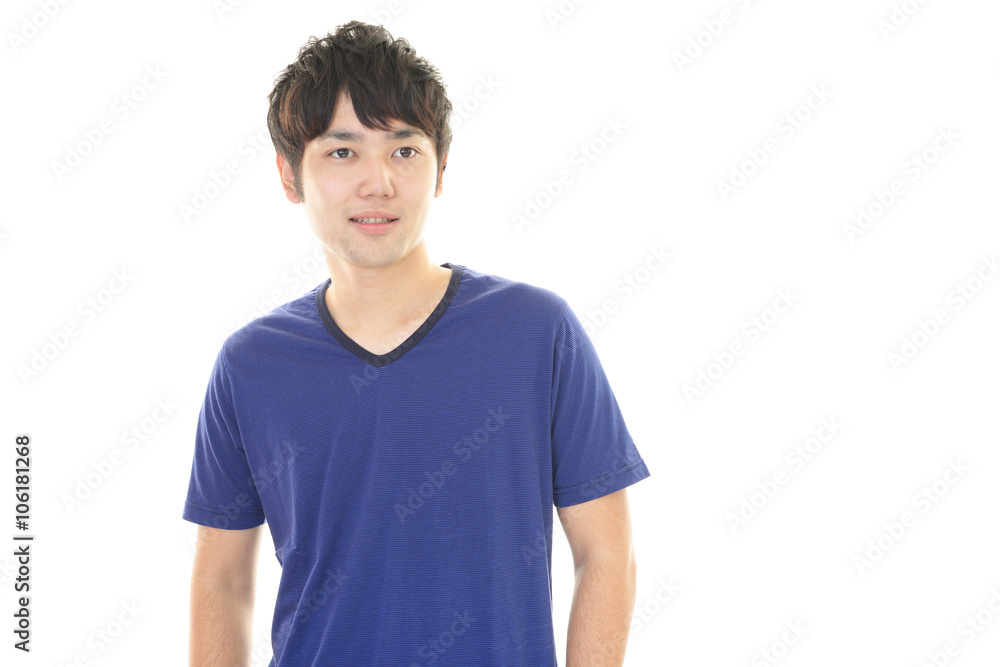 笑顔の青年 笑顔の青年