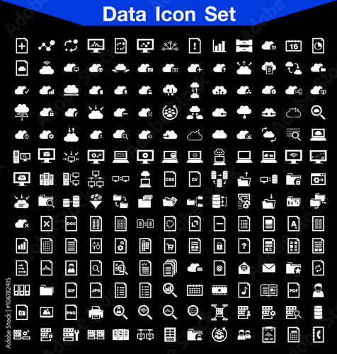 Data icon set 