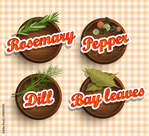 Set of spices.