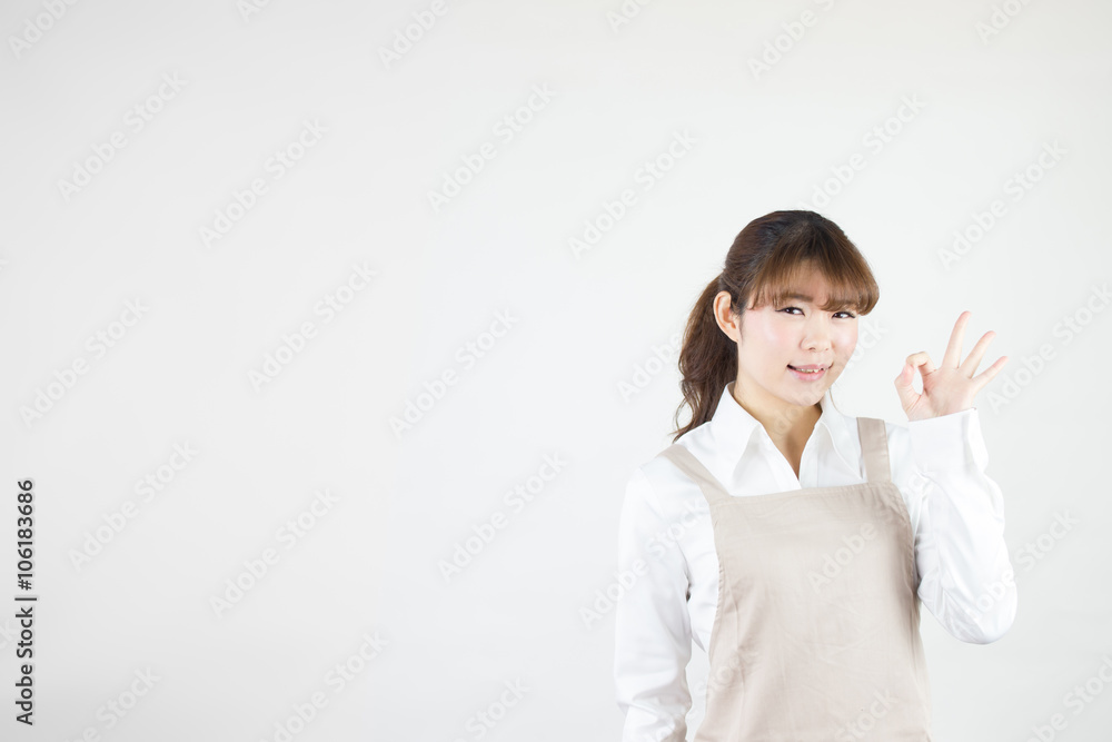 エプロン(白バック) エプロン(白バック)