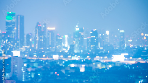 Bangkok city blurry abstarct background