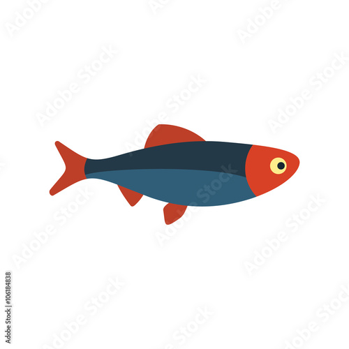 Fresh raw fish icon