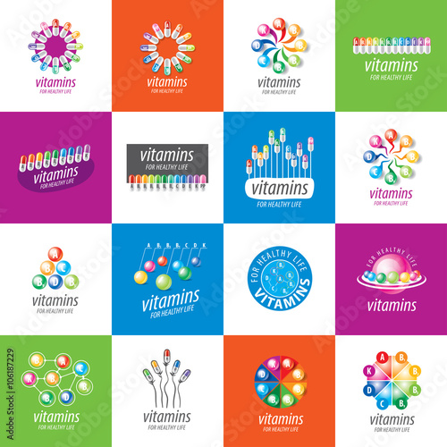 vector logo vitamins