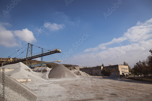 View of Polish mine, industrial picture